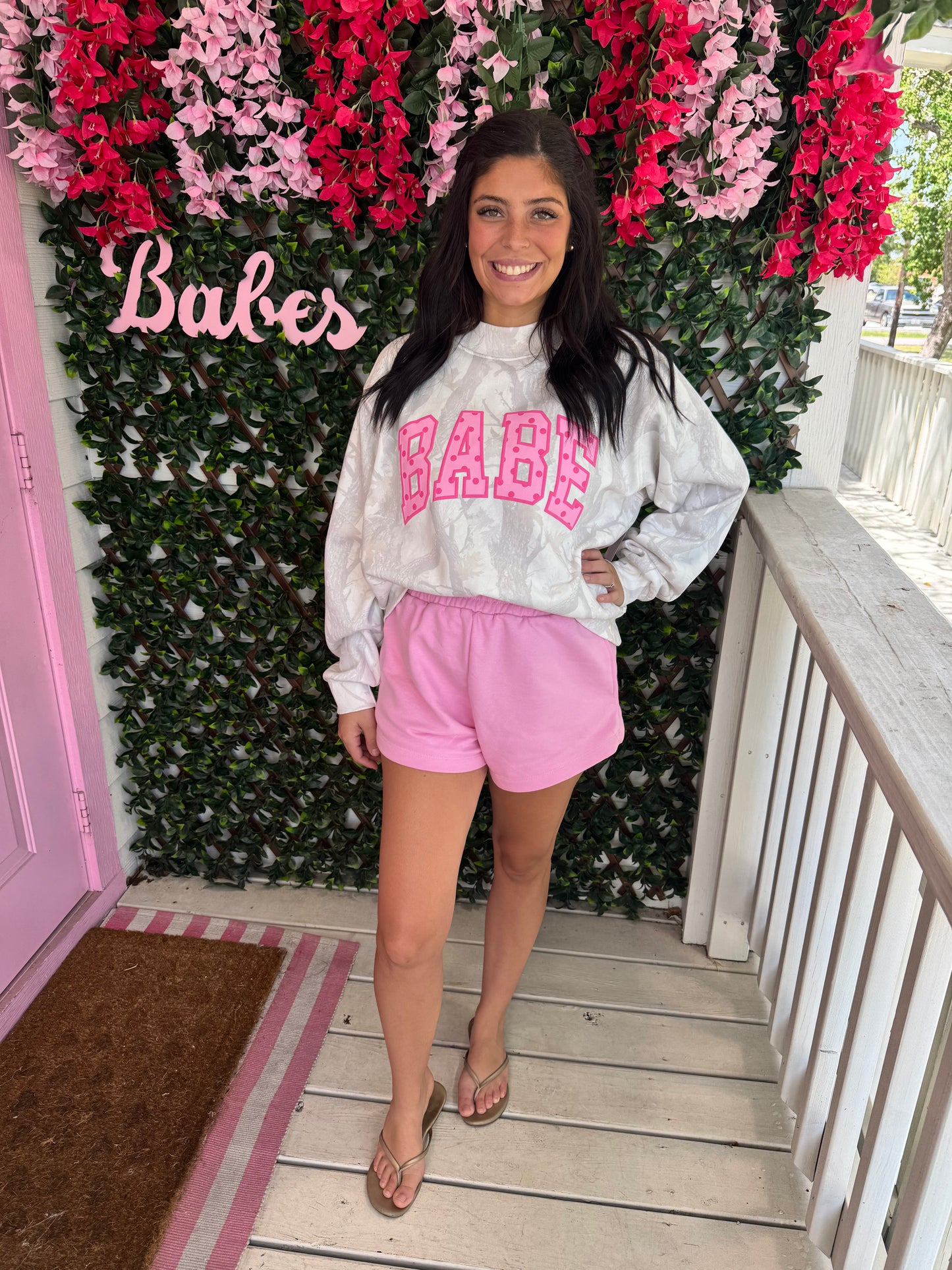Babe Mock Neck Sweatshirt