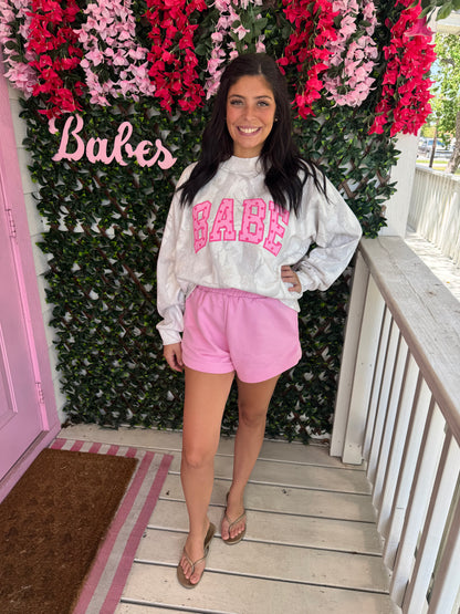 Babe Mock Neck Sweatshirt