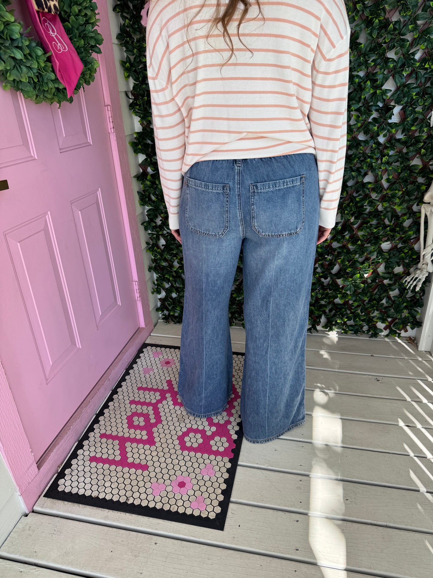 Judy Blue Palazzo Featherweight Denim