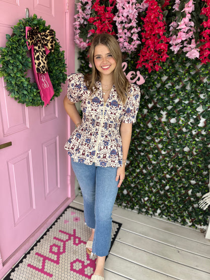 Love The Florals Top