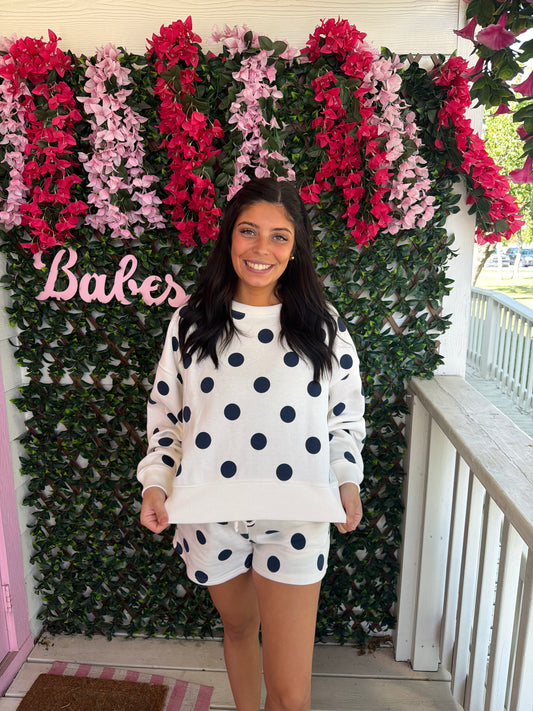 Navy Dots & Spots Set