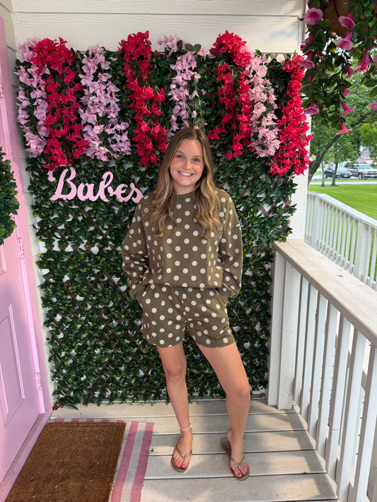 Olive You Lots Dotted Set