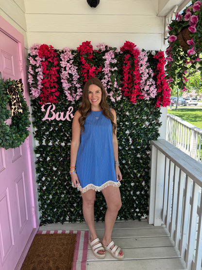 French Blue Sea Dress