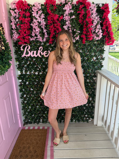Oranges Smocked Babydoll Dress