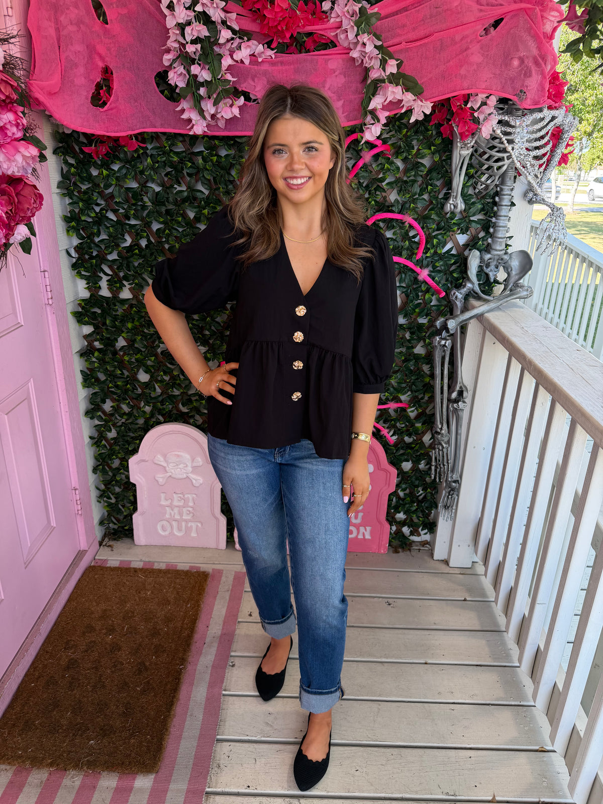 Black Charmed Top