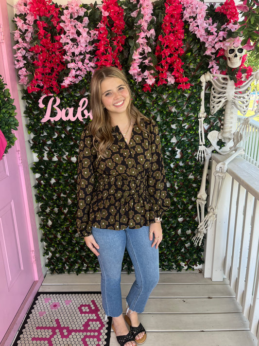 Leap Frog Floral Top