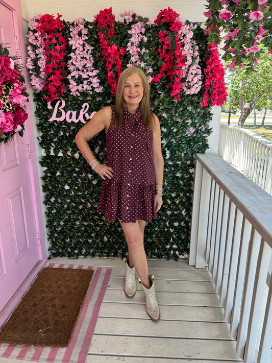 Burgundy Belle Dress