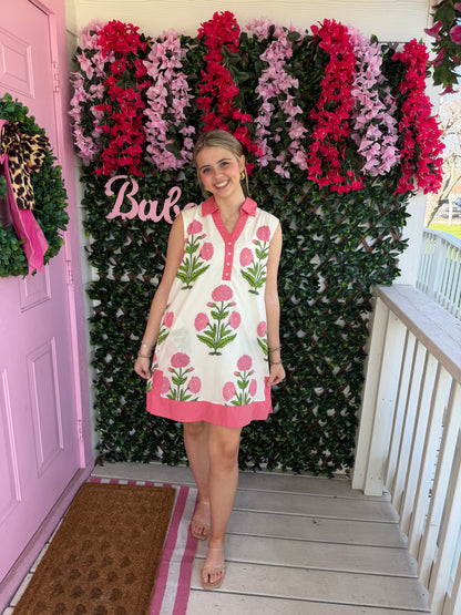 Floral Cream Dress