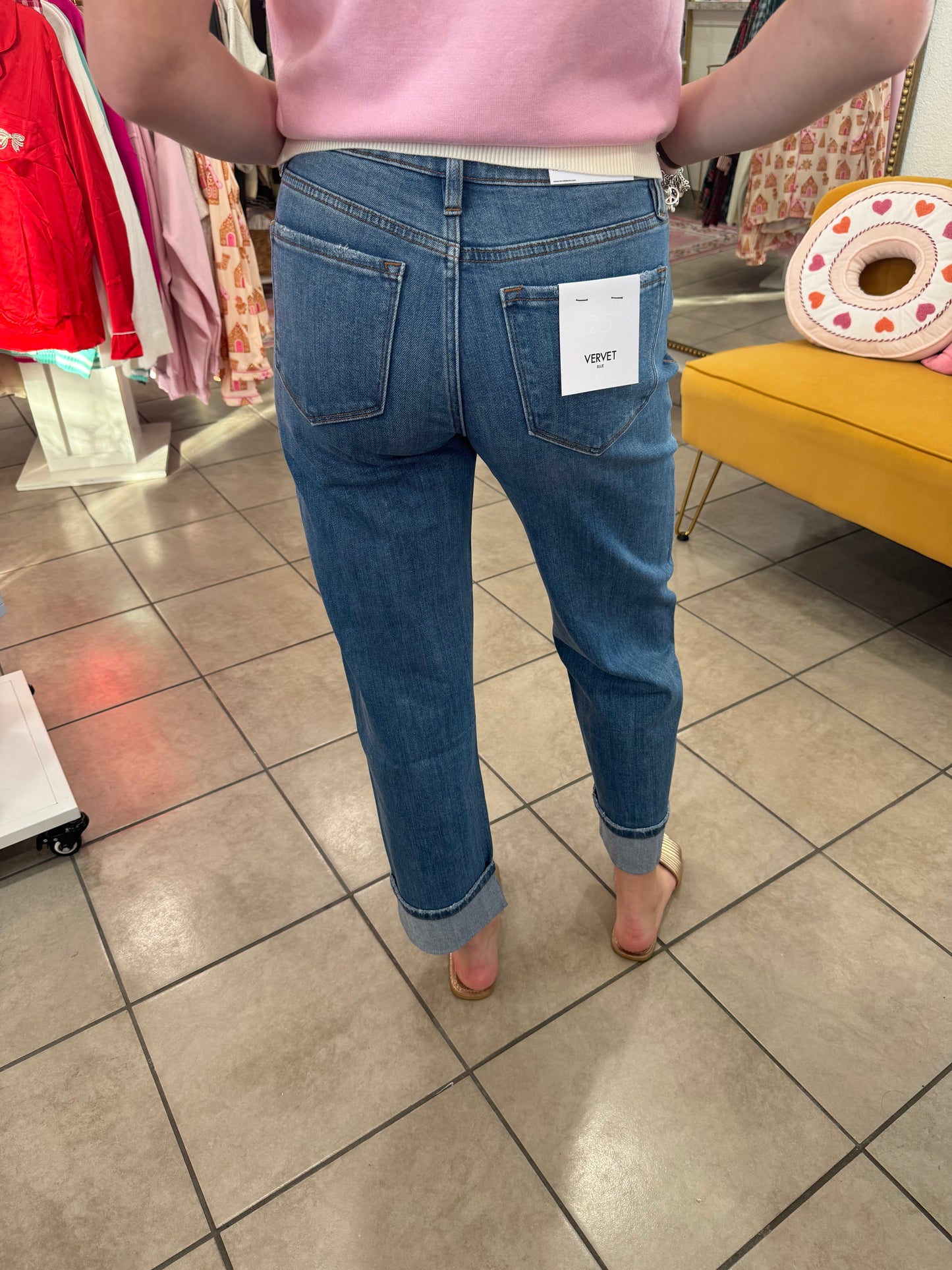 Vervet Lullaby Barrel Denim Pants