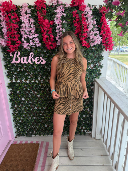 Wild Side Peplum Top