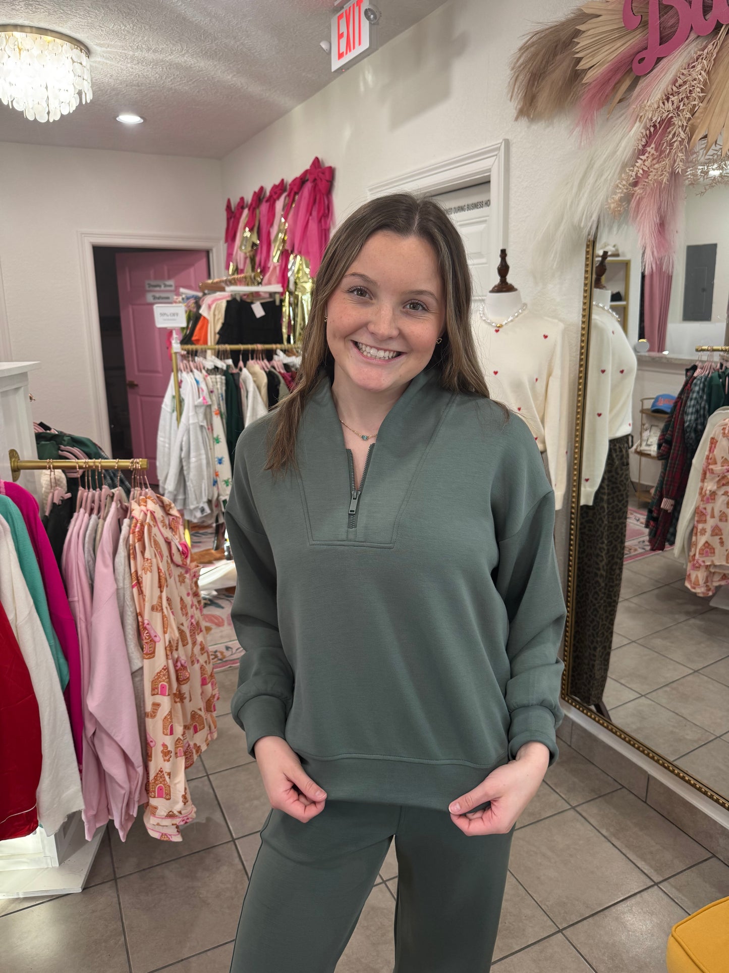 Sage Green Luxe Athletic Set