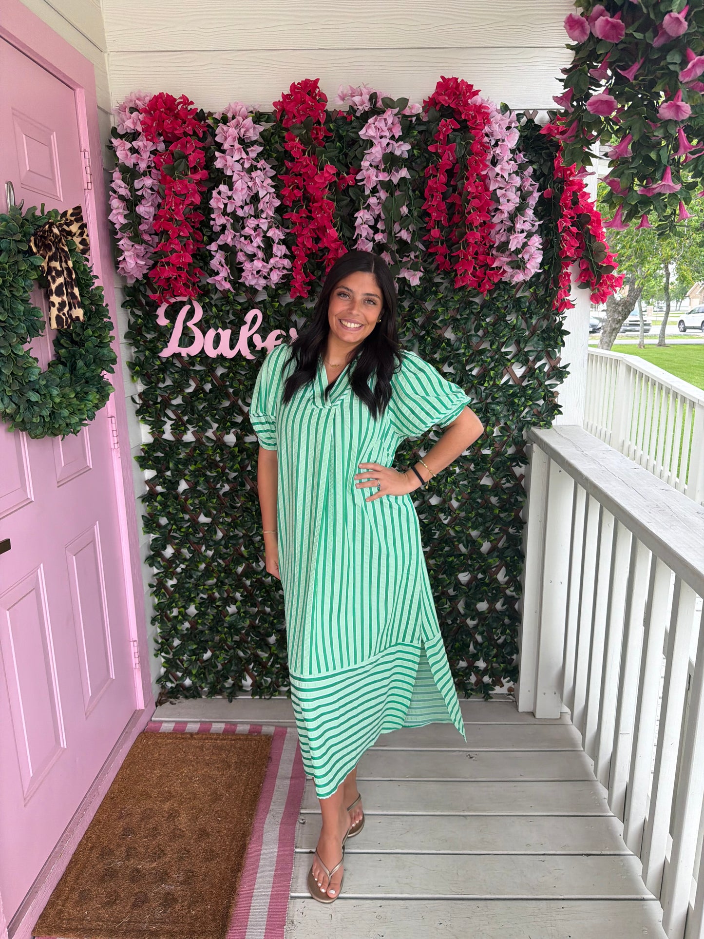 Grassy Fields Midi Dress