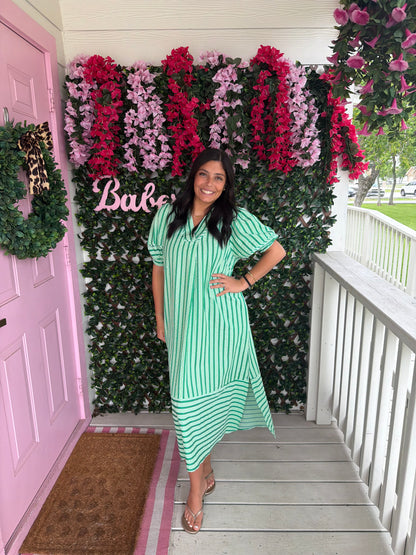 Grassy Fields Midi Dress