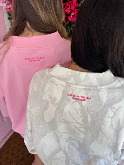 Babe Mock Neck Sweatshirt