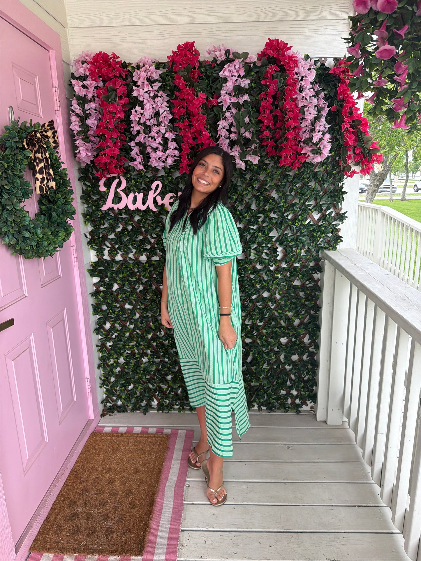 Grassy Fields Midi Dress