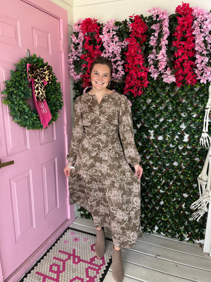 Fall Photos Floral Dress