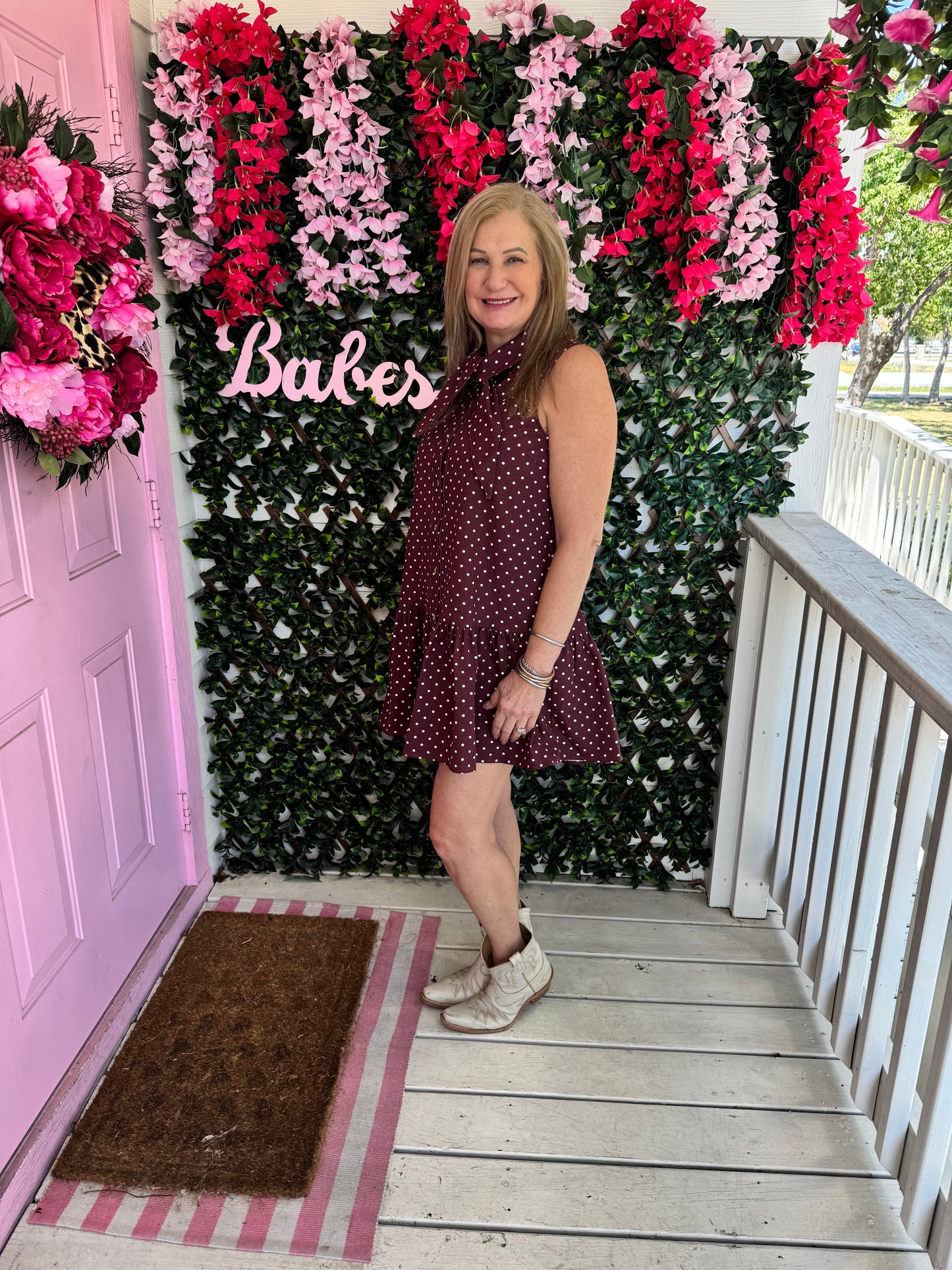Burgundy Belle Dress