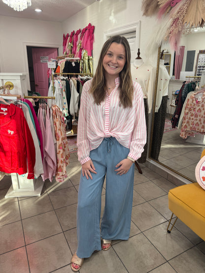 Chambray Tencel Pants