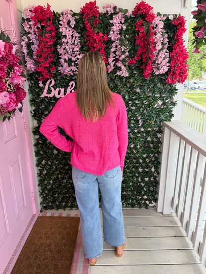 Hot Pink Cardigan