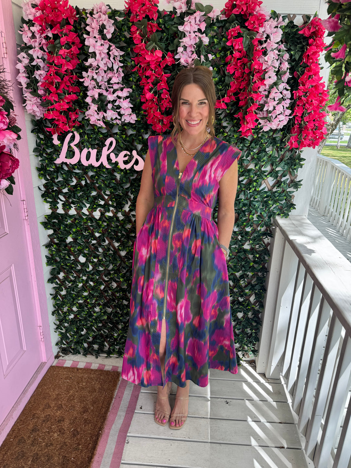 Brushed & Bright Floral Dress