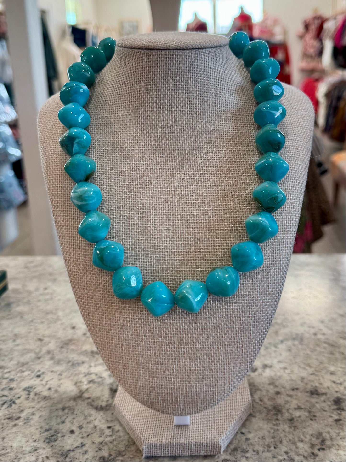 Chunky Faux Stone Necklace