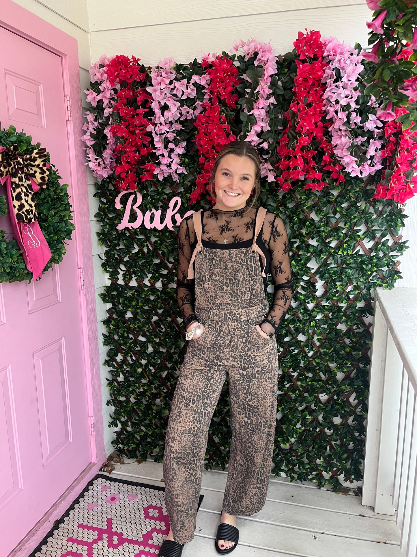 Mocha Leopard Overalls