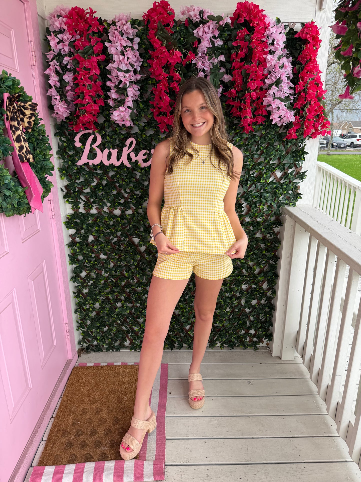 Drop of Sunshine Gingham Top