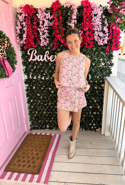 Pretty in Pink Floral Top