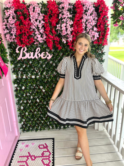 Fall Days Striped Dress