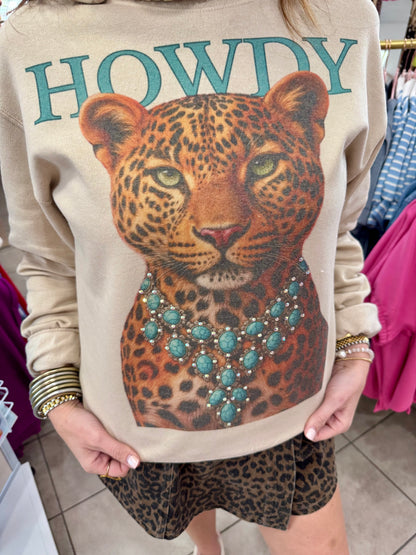 Howdy Cheetah Sweater