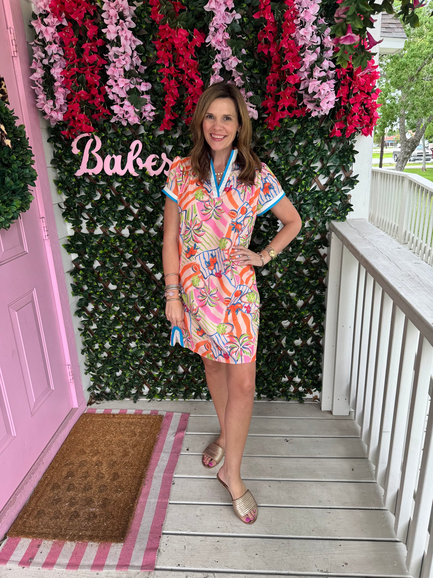 Tangerine Tropics Dress