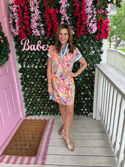 Tangerine Tropics Dress