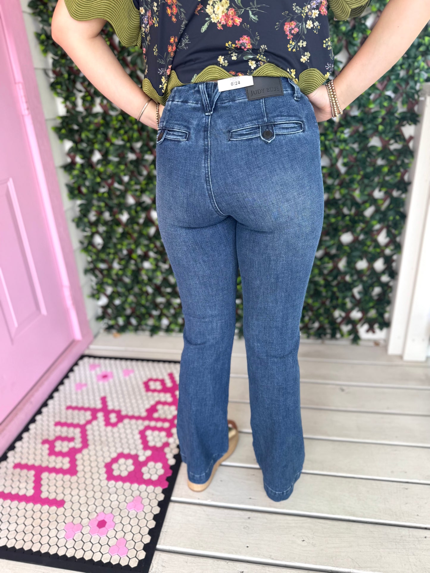 Judy Blue Dark Trouser Denim