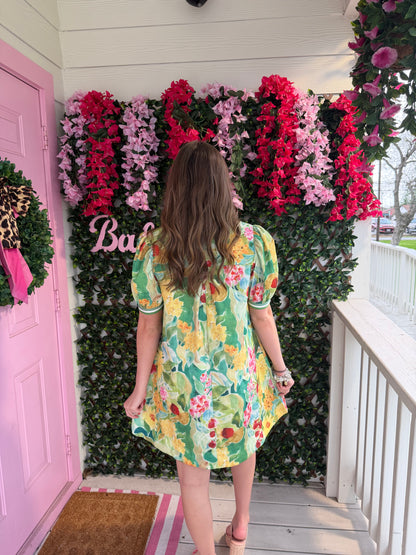 Bloomscape Jacquard Dress