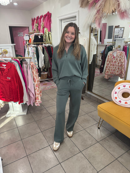 Sage Green Luxe Athletic Set