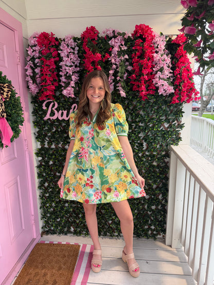 Bloomscape Jacquard Dress