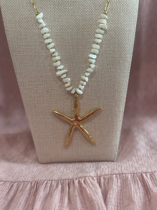Chansuttpearls Chunky Starfish Necklace