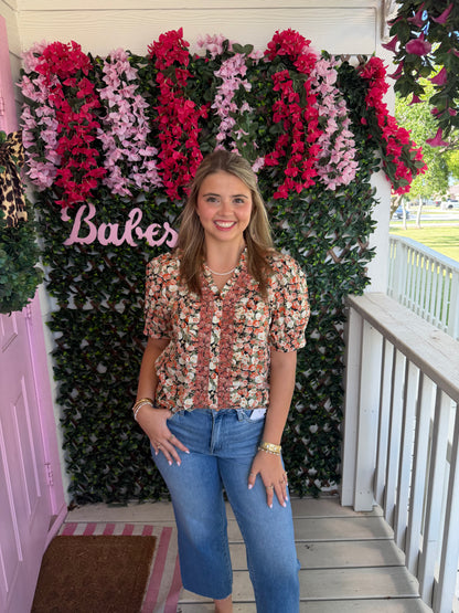 Dark Blooms Top