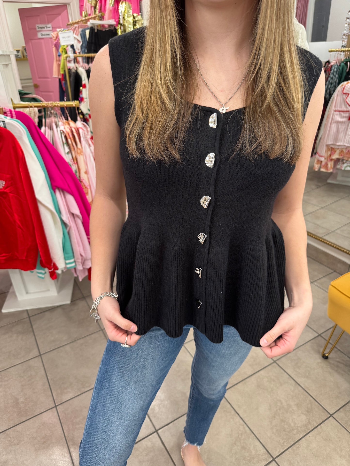 Black Chic Sweater Top