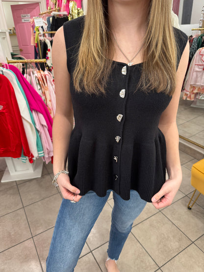 Black Chic Sweater Top