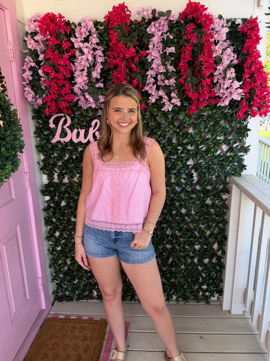 Strawberry Lace Top