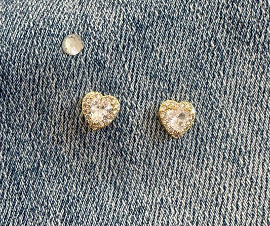Dainty Heart Studs
