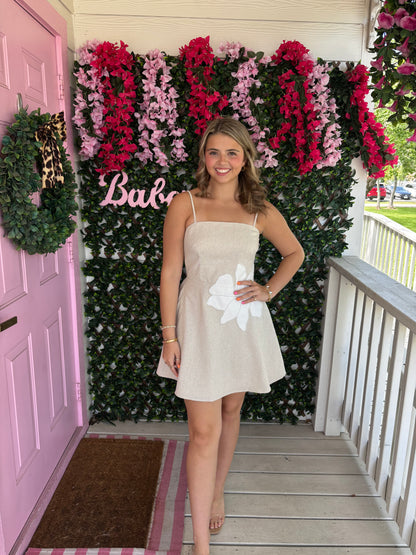 Neutral Nights Mini Dress