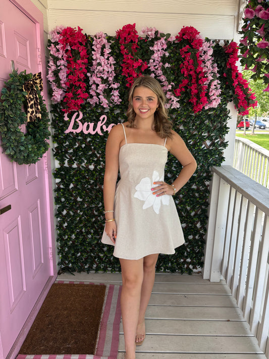 Neutral Nights Mini Dress