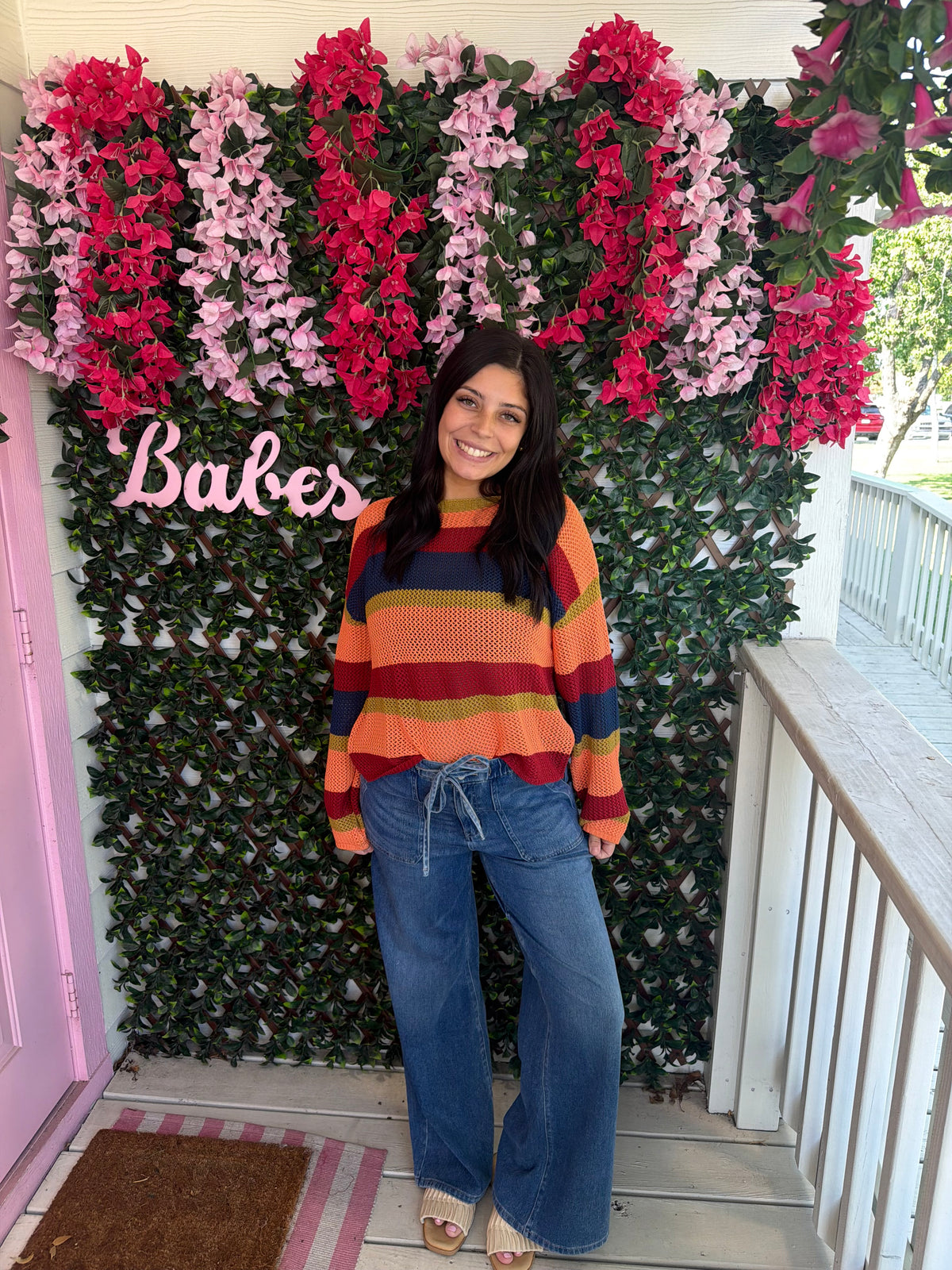 Fall Frenzy Open Knit Sweater
