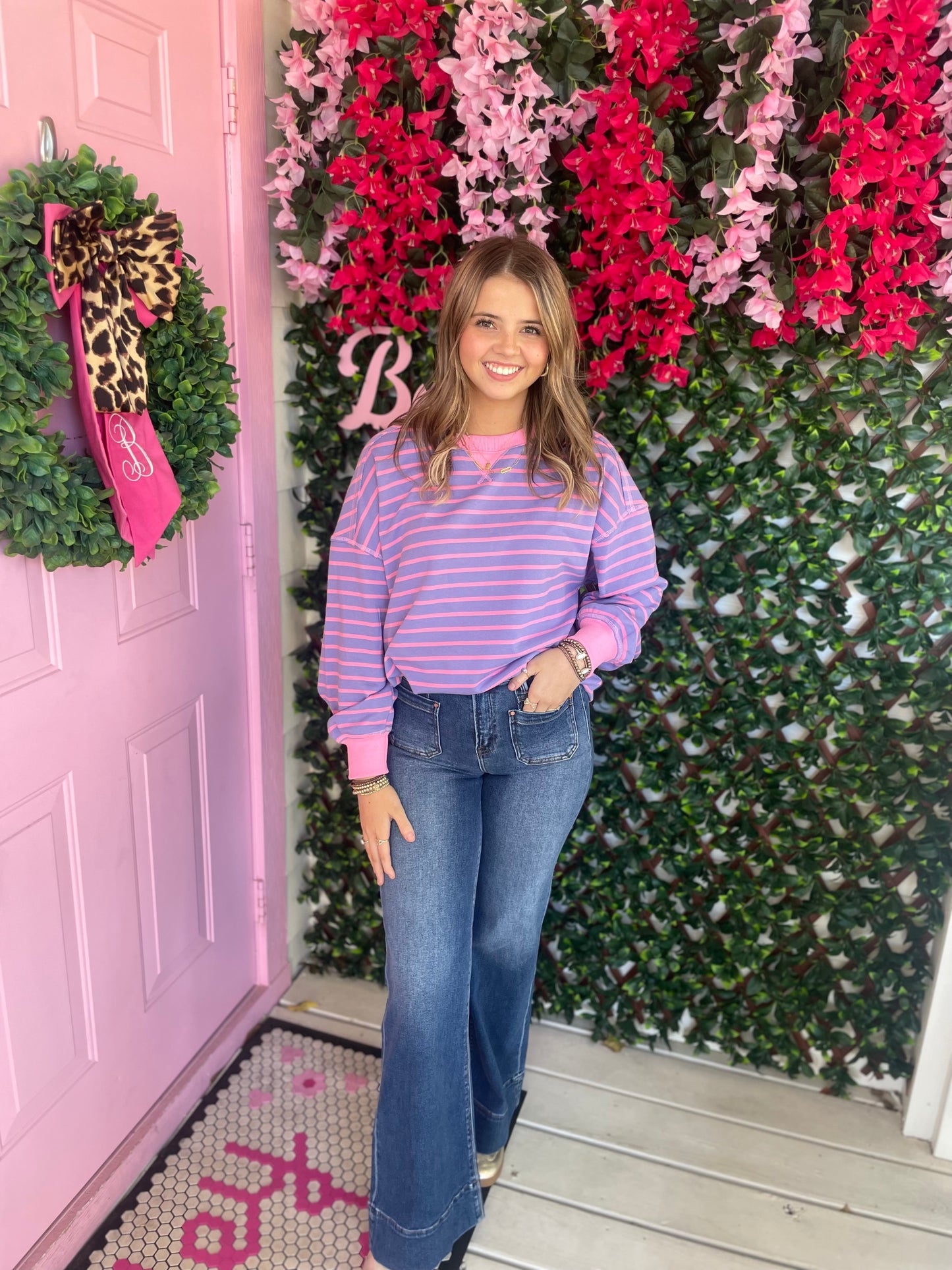 Girly Striped Pullover