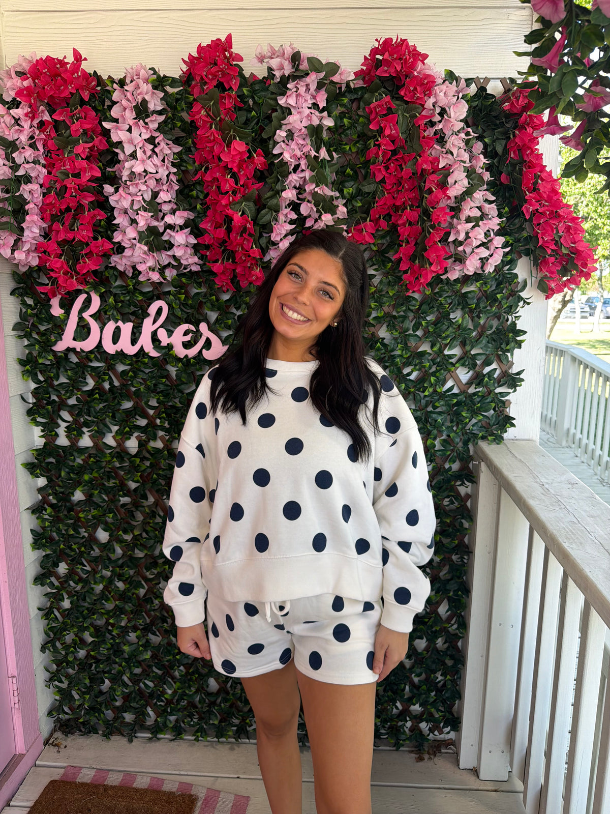 Navy Dots & Spots Set