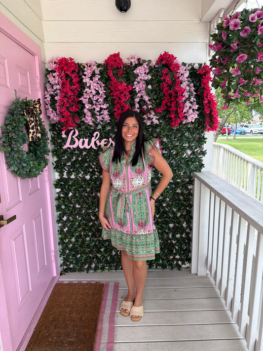 Sage Summer Mix Dress