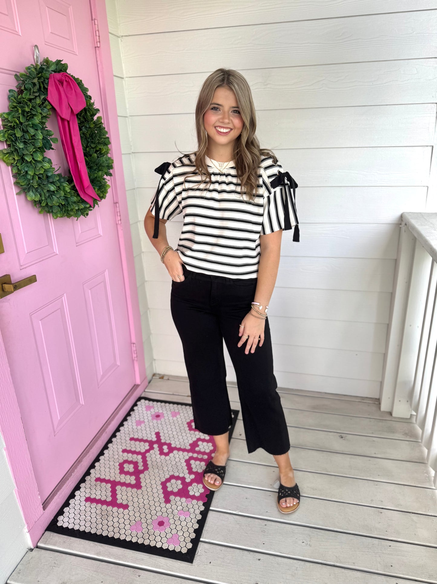 Olivia Black Cropped Denim