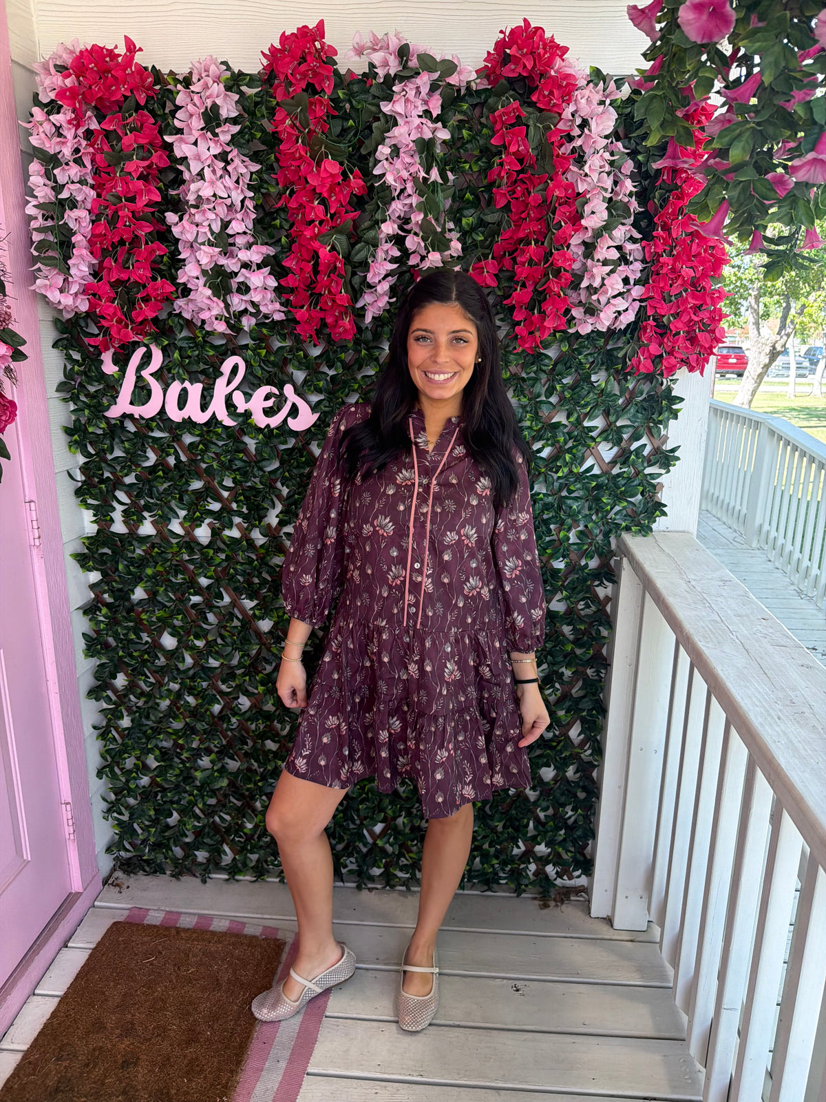 Plum Love Tiered Dress